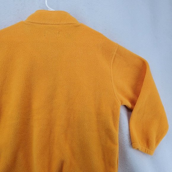 Lands End Sweater Men's Long Sleeve 1/4 Zip Polartec Pullover Yellow Extra Large - Picture 11 of 12